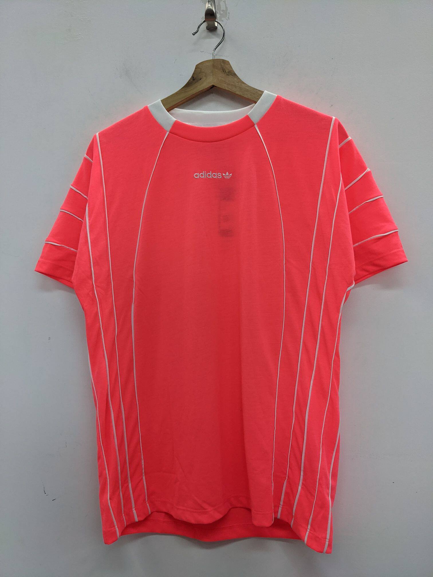 adidas Originals EQT T-shirt 三叶草女子粉色短袖T恤 DH3046