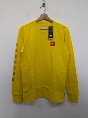 正品 adidas x Evisen路滑社联名男子运动滑板休闲长袖T恤 DU3899