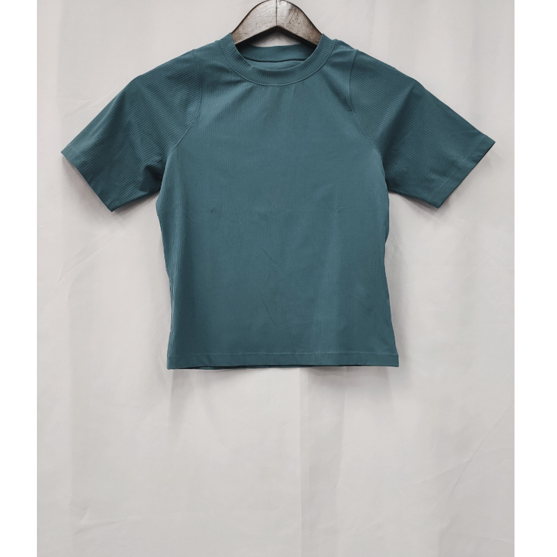 正品 耐克 Nike Zenvy Rib Dri-FIT 女子健身瑜伽短袖 HF2773-006