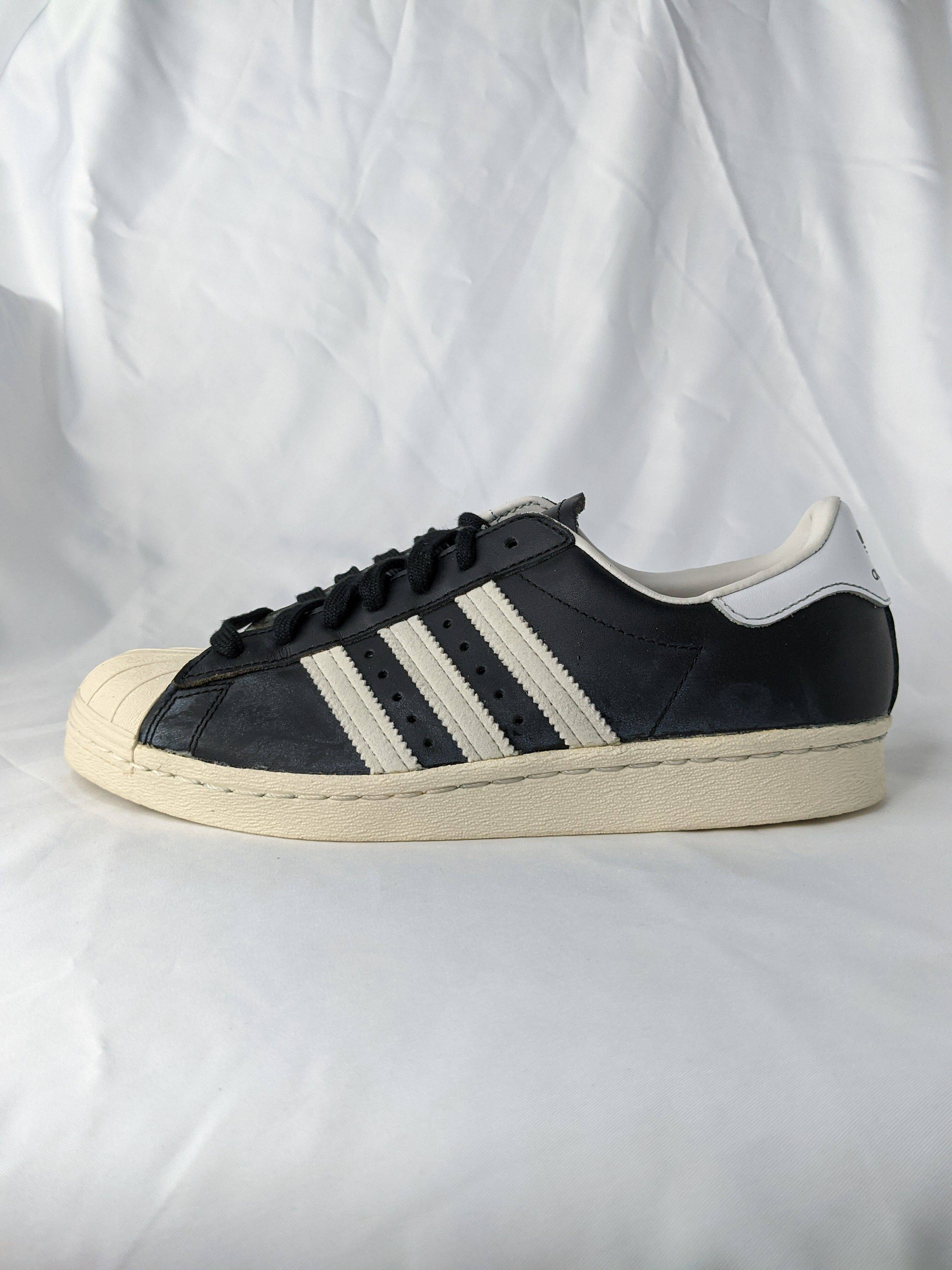 ADIDAS SUPERSTAR 80s 中性经典款 B品处理 鞋面色差胶水残留.