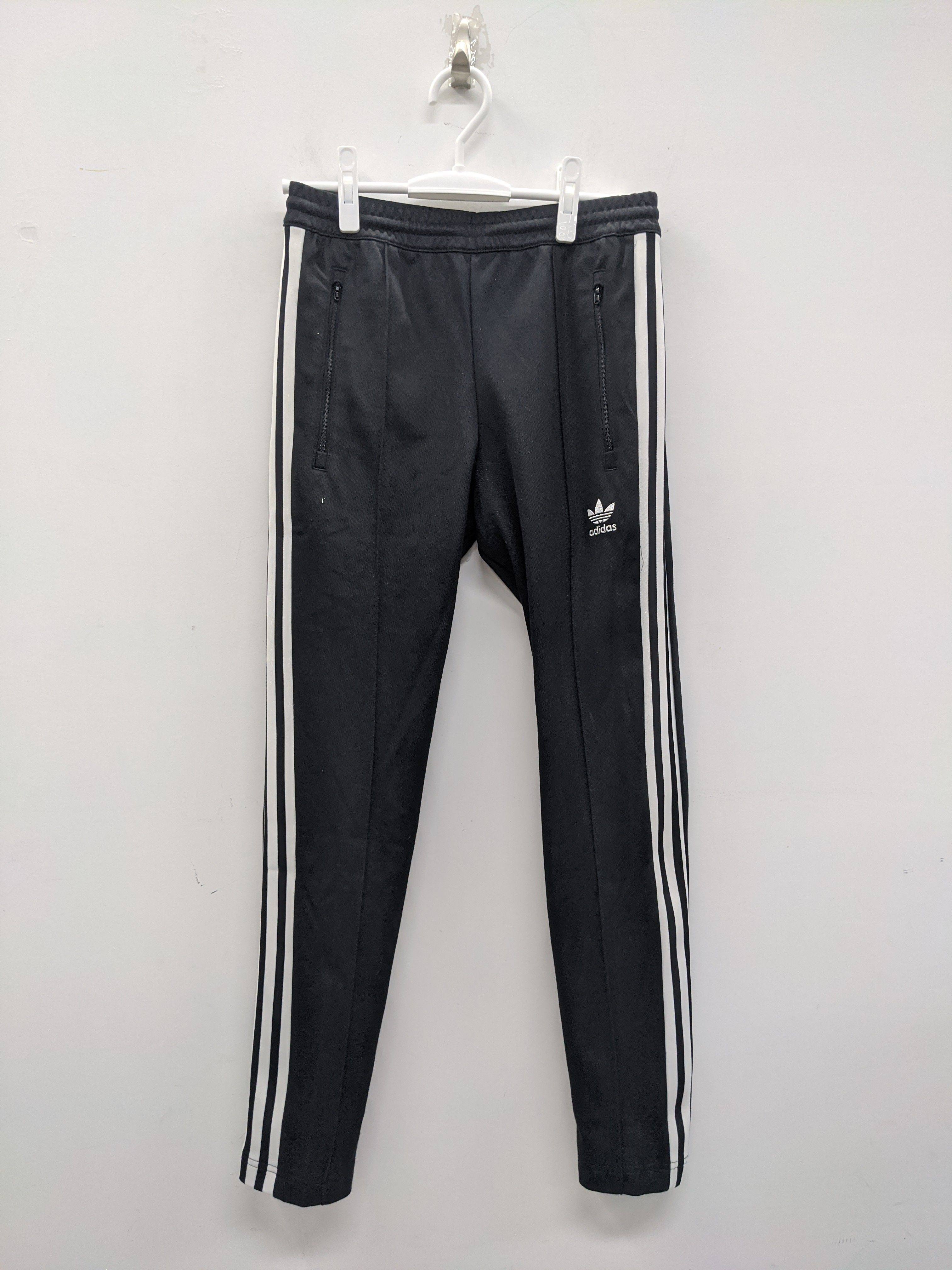 ADIDAS CAMO PANT 男子经典三条纹显瘦黑色运动针织长裤 CW1269