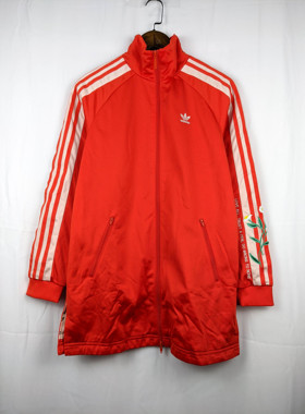 三叶草 ADIDAS AOP FLOWER OVERSIZE 女子复古刺绣外套 DN9100