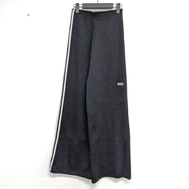 正品 ADIDAS TLRD BABY款黑白配色宽松剪裁高腰阔腿女长裤 DU7290