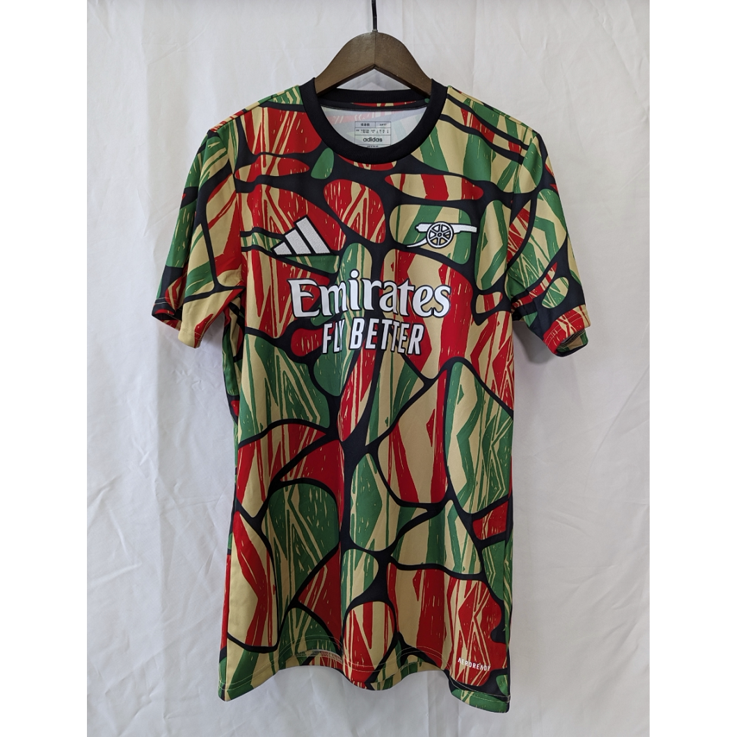 正品 adidas Arsenal FC PreMatch Jersey 男子足球训练服 IS9996