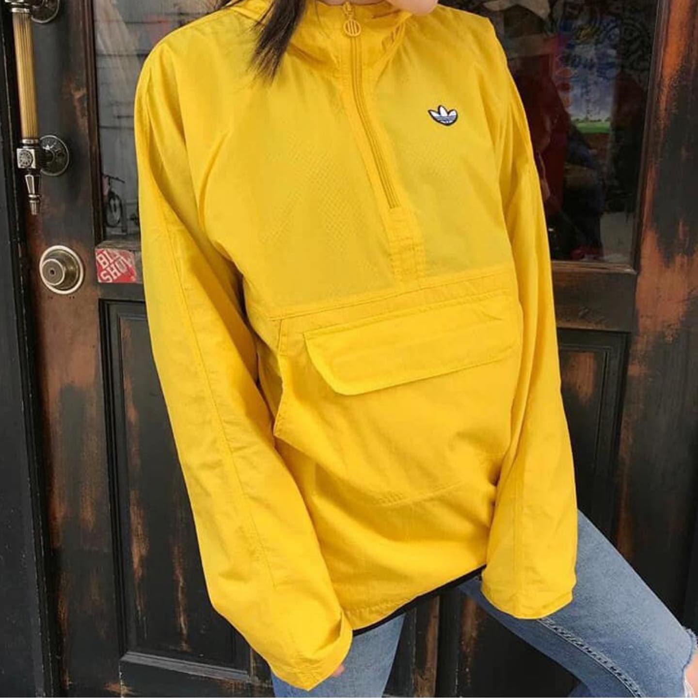 ADIDAS HZ JACKET 三叶草男子梭织防风衣套头衫 DU7857