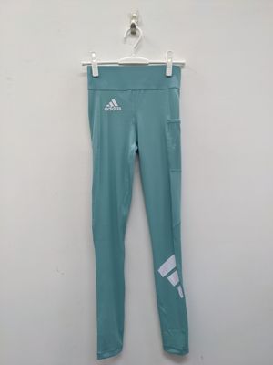 阿迪达斯 女子高端材质紧身跑步健身训练透气弹力运动长裤 GR8047