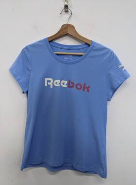 REEBOK 锐步 复古经典款LOGO 女子夏季舒适针织短袖T恤 RT5122210