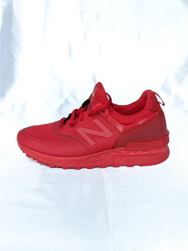 NEW BALANCE/NB 574S系列 中国红 女子古经典慢跑步鞋 MS574SCP