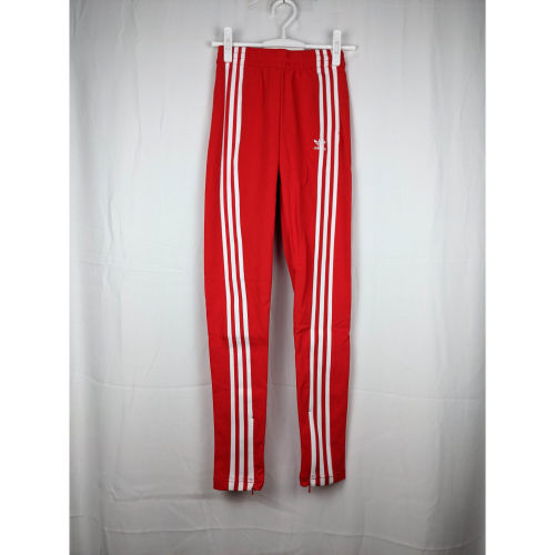 三叶草 adidas originals TRACK PANTS 女子紅色運動長褲 DH2716
