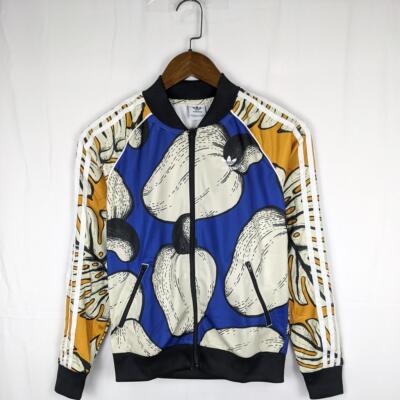 adidas Originals 3 stripes SST 女子复古经典款花卉外套 DH3053