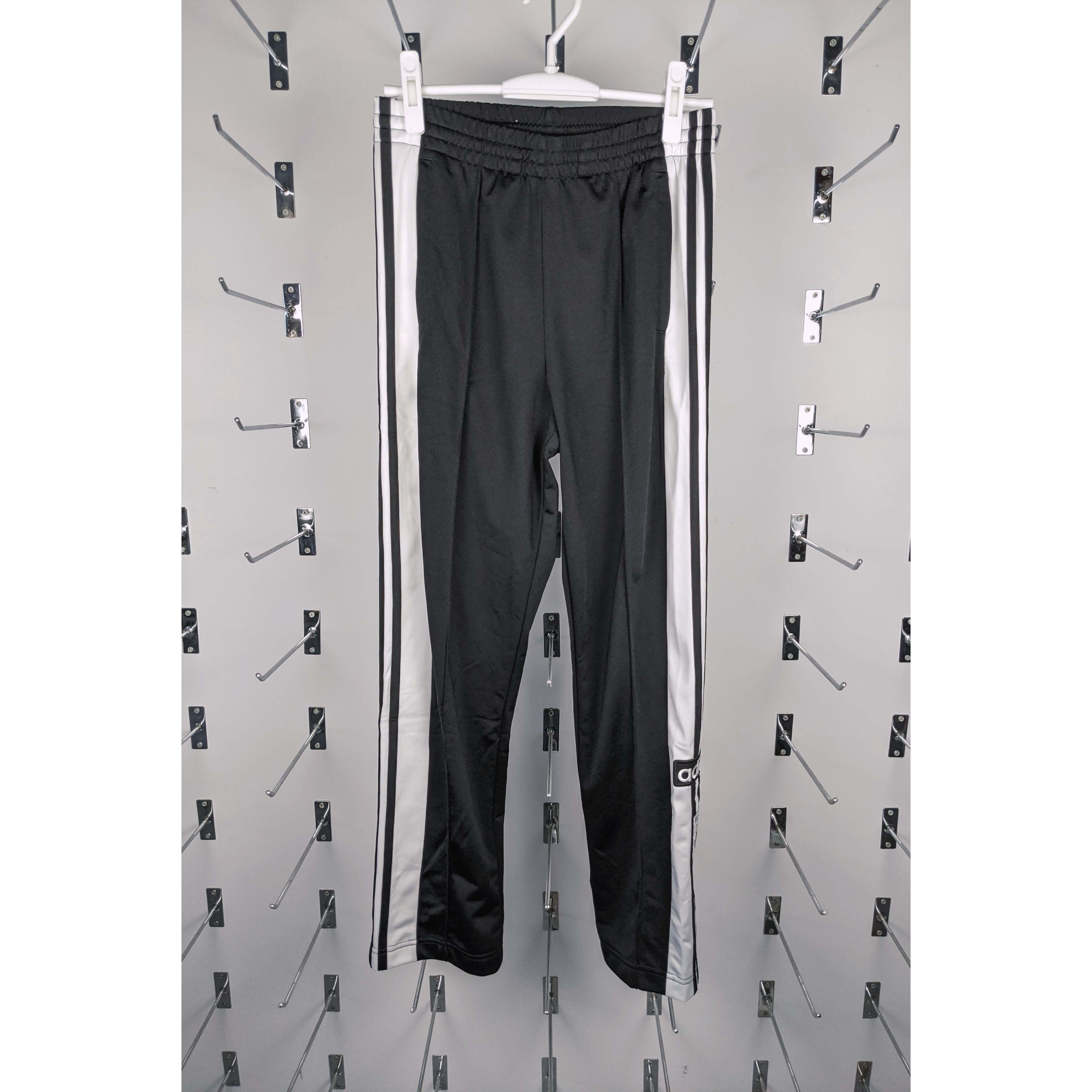 正品 adidas Originals ADIBREAK TP 女子排扣复古休闲裤 三条纹