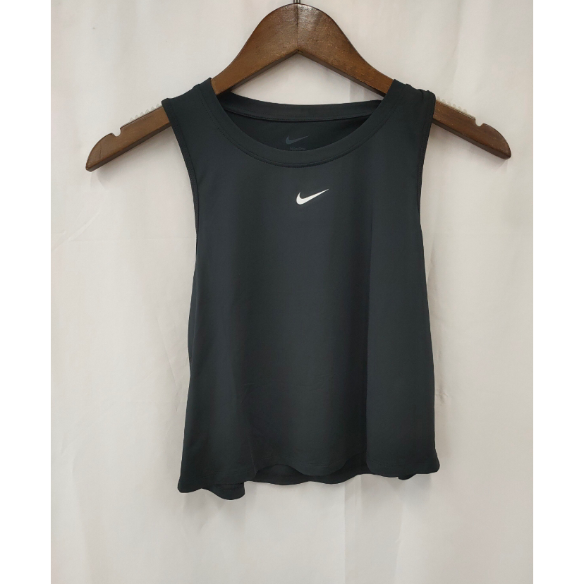正品 耐克 Nike Dri-FIT Cropped 女训练跑步瑜伽背心 FN2846-013