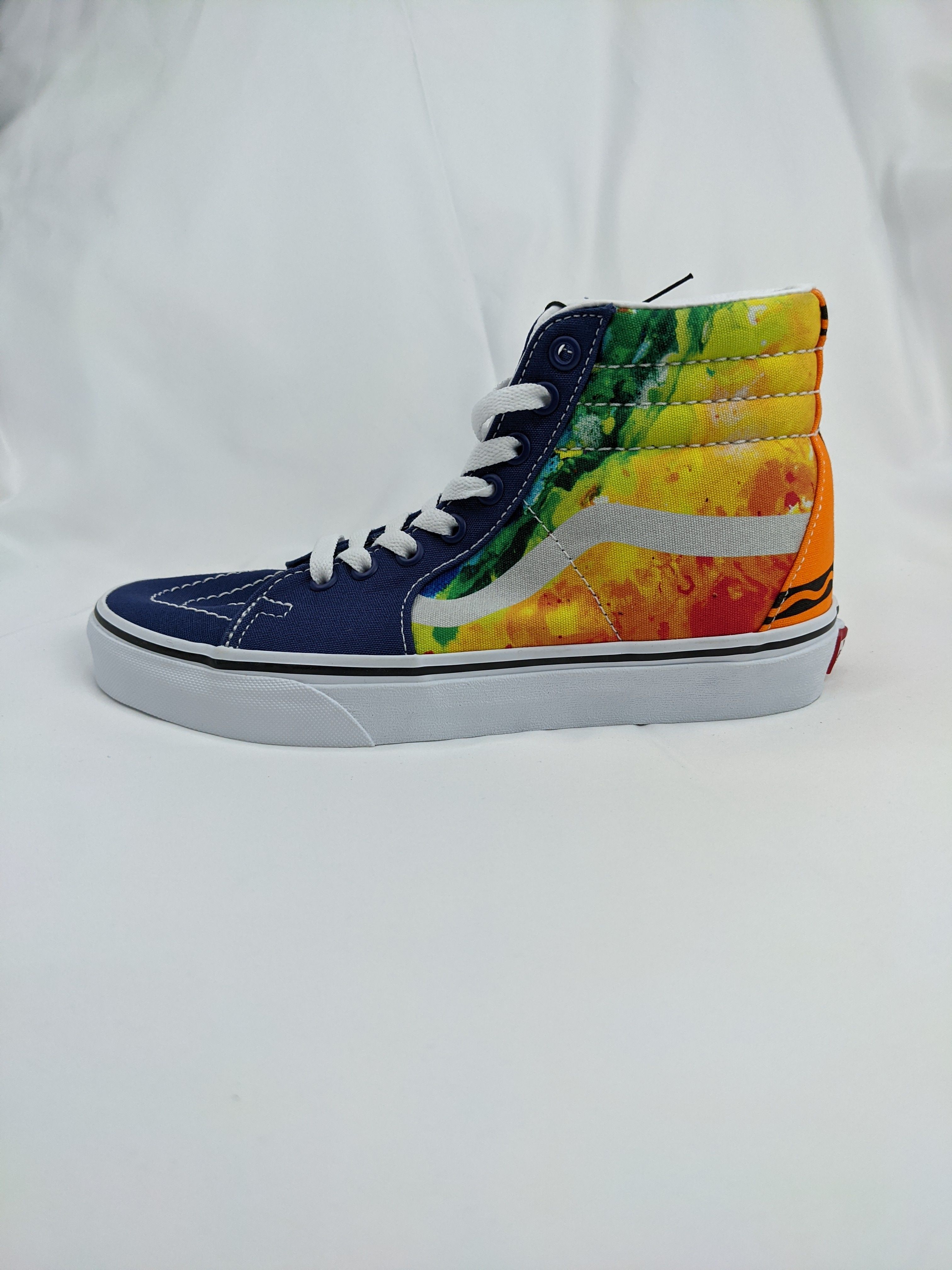 联名 VANS x CRAYOLA SK8-HI 女涂鸦休闲帆布滑板鞋 VN0A5JMJARS