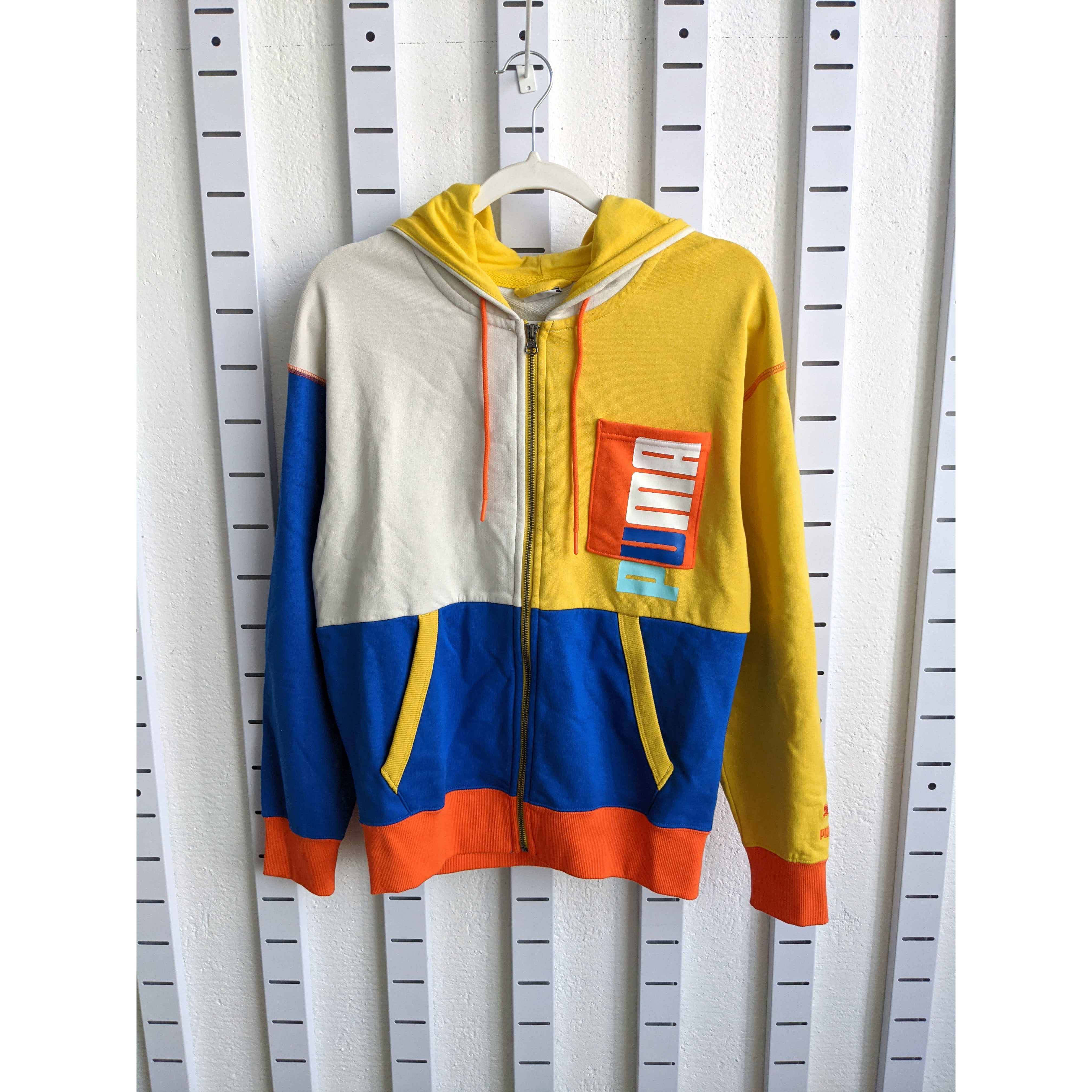 彪马 PUMA Full-Zip Hooded 男子拼色拉链针织外套夹克 530712-05