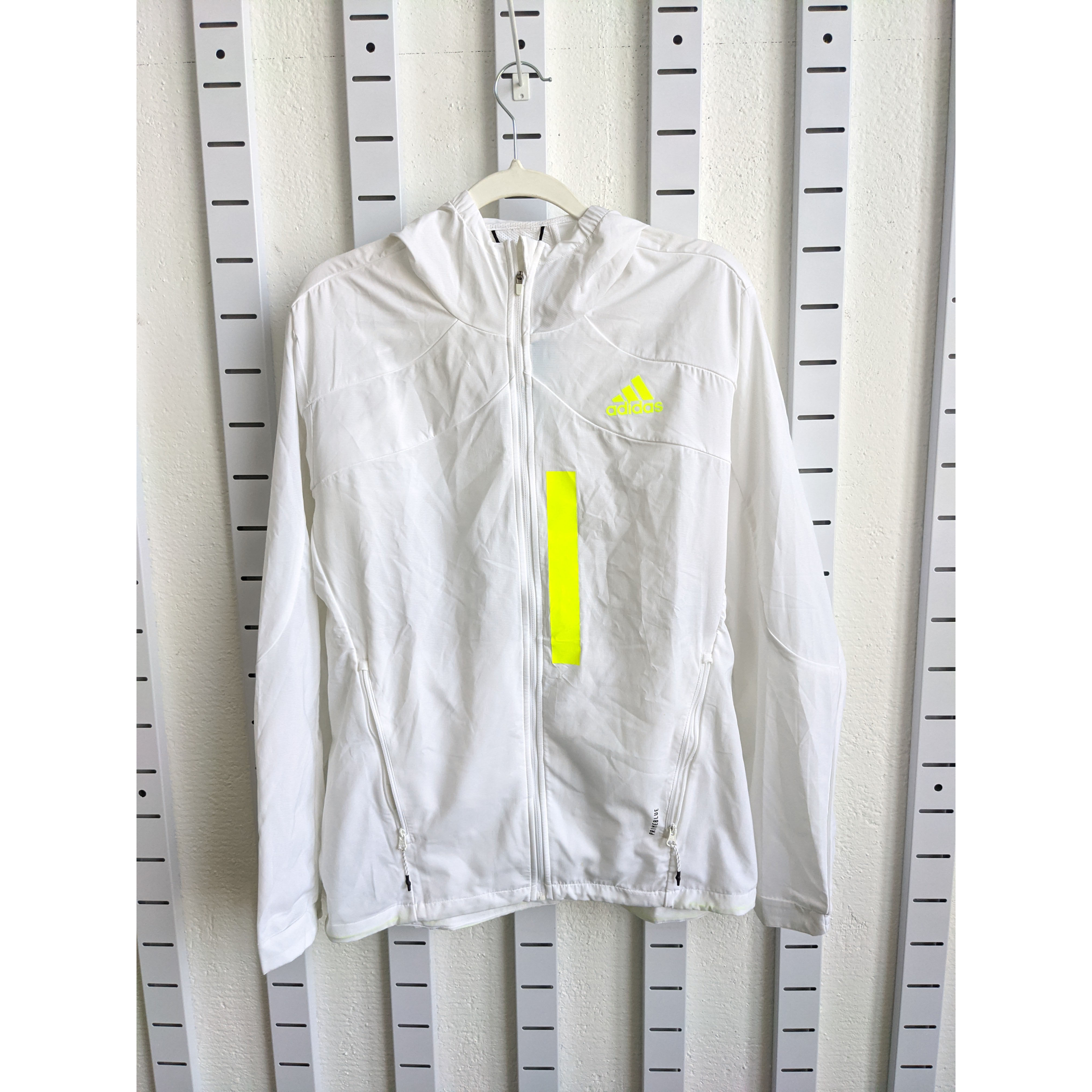 adidas Marathon Hooded 男马拉松防风皮肤衣跑步外套夹克 GK4305