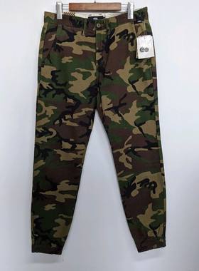 正品 复古类 VANS 男子迷彩束脚裤长裤 VN0A3145CMA 断码特价清仓