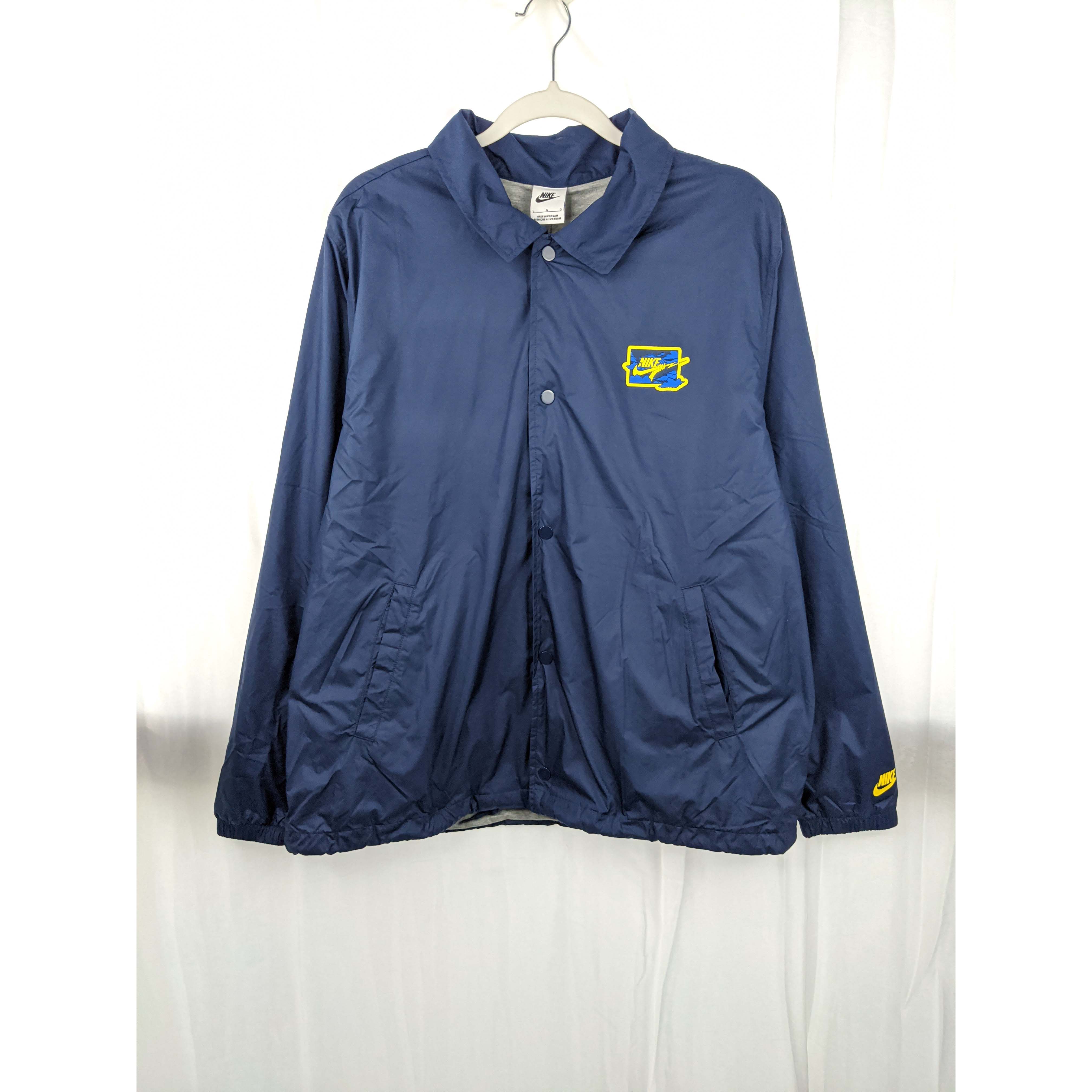 Nike Club Coach Jacket Midnight Navy 男子教练外套 FZ0801-410