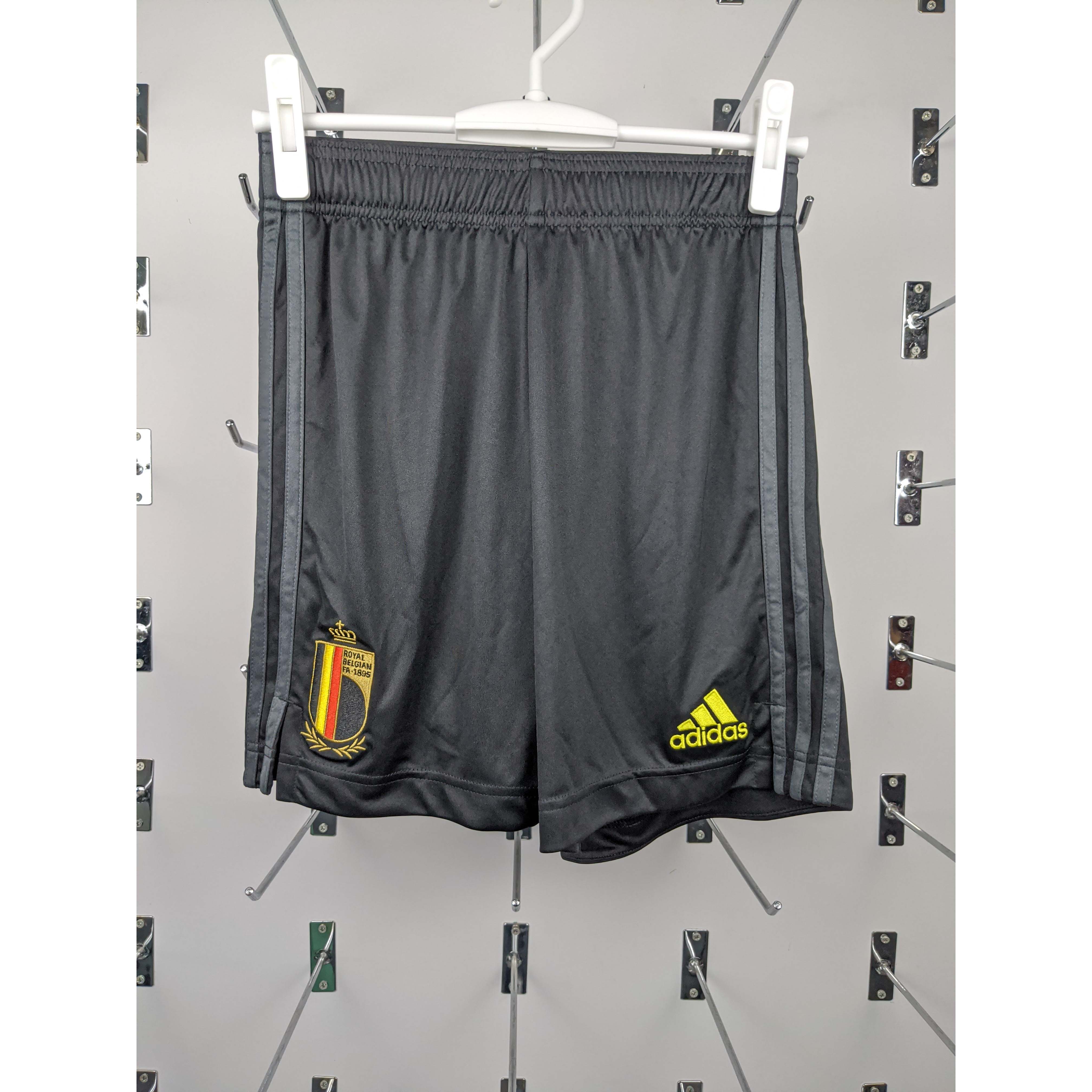 正品 比利时 ADIDAS RBFA H SHORT 男子足球训练针织短裤 EJ8554