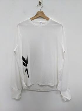 正品 锐步 Reebok CL CRT LS TEE 男女速干清爽长袖T恤 FS8841