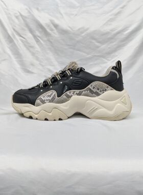 Skechers斯凯奇 厚底熊猫鞋运动老爹鞋13385-BKNT.