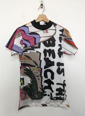 adidas Collective Memories 三叶草中长拼色休闲短袖T恤 CE2279