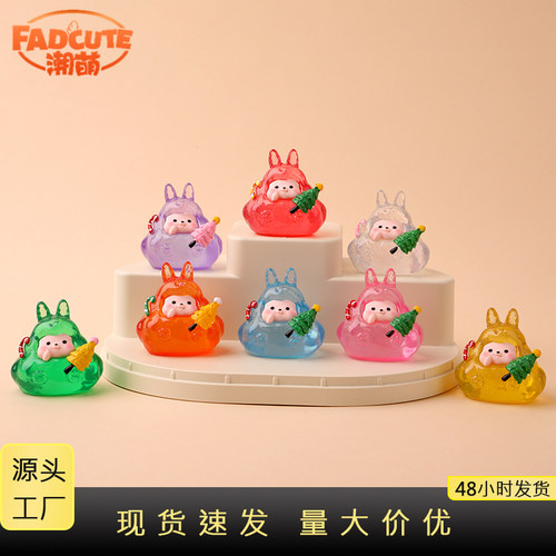 创意树脂圣诞树手办桌面摆件