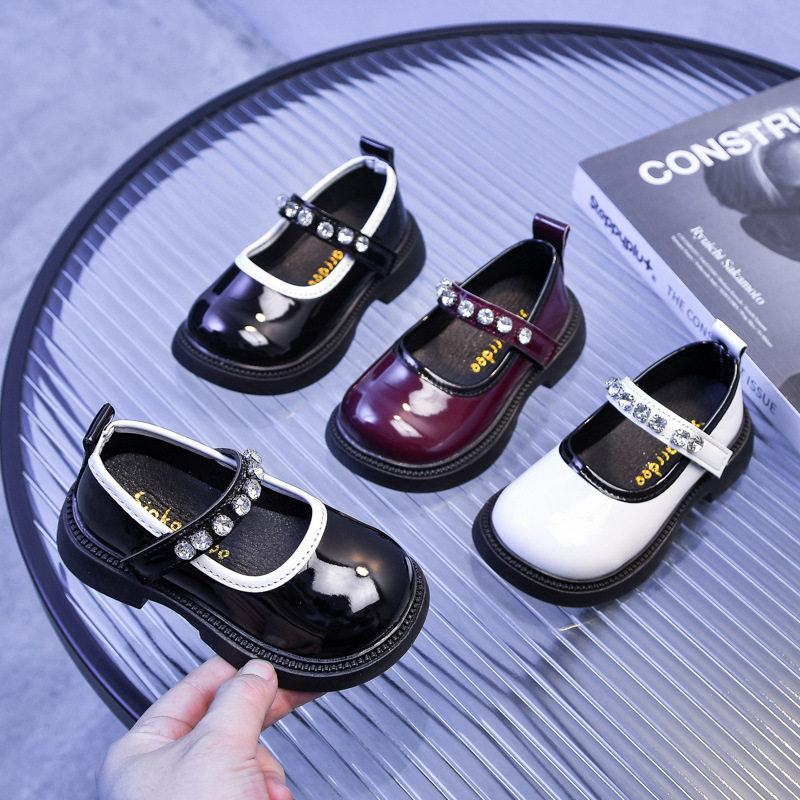 学院风儿童小皮鞋水钻学生表演鞋中小童皮单鞋2026春季女童舞蹈鞋,童鞋/婴儿鞋/亲子鞋,皮鞋,淘宝优惠券,粉丝福利购,淘宝优惠卷