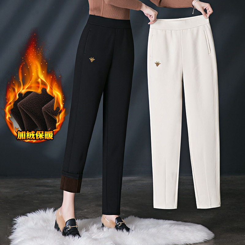 加绒加厚休闲裤女哈伦裤冬季新款松紧腰高腰宽松中年妈妈长裤子,女装/女士精品,休闲裤,淘宝优惠券,粉丝福利购,淘宝优惠卷