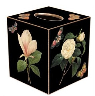 纽约下城公园美国制造暗夜花园波浪鎏金手工木质垃圾桶纸巾盒