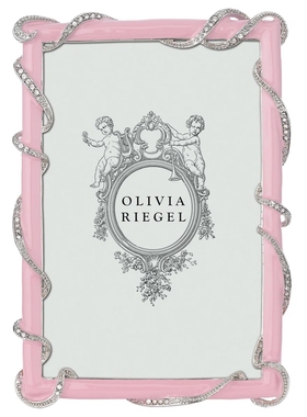 现 纽约下城公园进口olivia Riegel银波白浪宝宝蓝手工切割相框