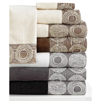 纽约下城公园进口银河星团棉质刺绣立体奢华浴巾毛巾组合多种颜色