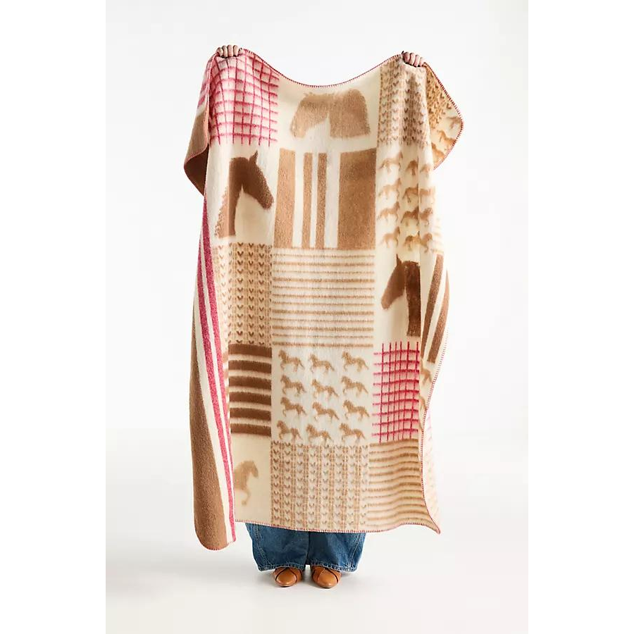 现 纽约下城公园进口意大利制小马剪影温暖羊毛混纺条纹休闲毯,床上用品,休闲毯/毛毯/绒毯,淘宝优惠券,粉丝福利购,淘宝优惠卷