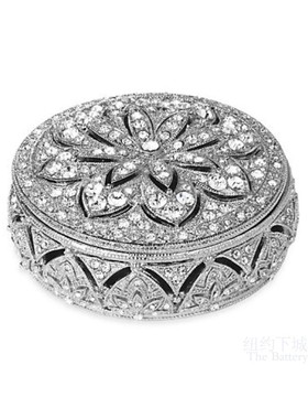 现 纽约下城公园进口Olivia Riegel温莎莲花宝座水晶切割珠宝盒