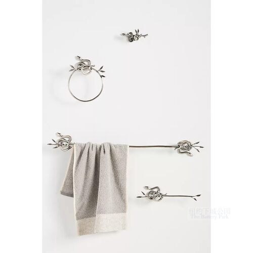 现 纽约下城公园进口神秘伊甸园金蛇银蛇铜制浴室毛巾环挂钩纸巾
