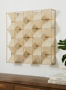 自然的金线瀑布现代壁饰