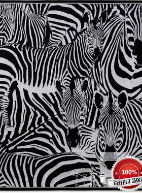 纽约下城公园进口玫瑰制造超酷黑白条纹斑马棉线编织挂毯134x119