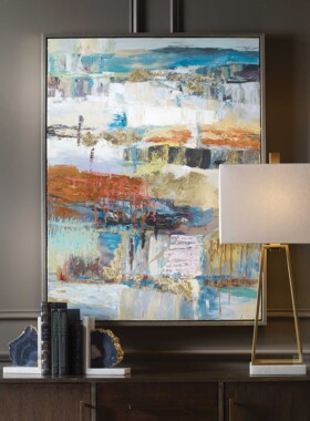 纽约下城公园进口uttermost四季狂想曲表现主义抽象油画装饰画124