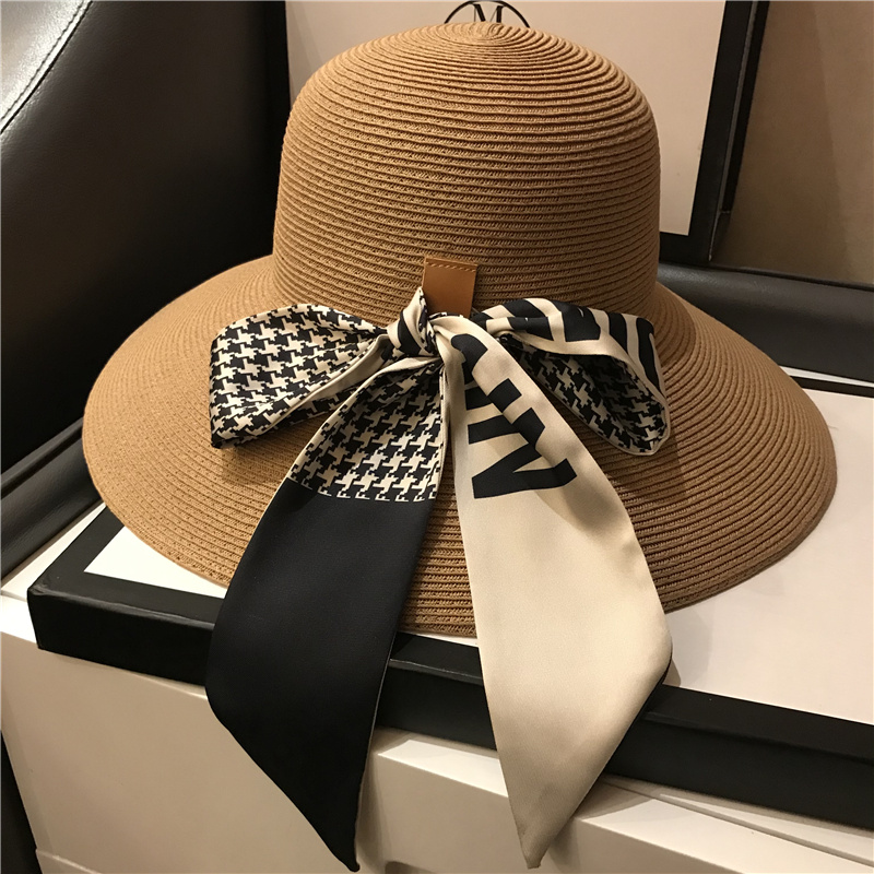 遮阳帽休闲风圆顶可折叠防晒帽子