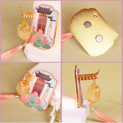 宏村冰箱贴城市安徽黄山文创徽州灯笼磁贴旅游纪念伴手礼国潮