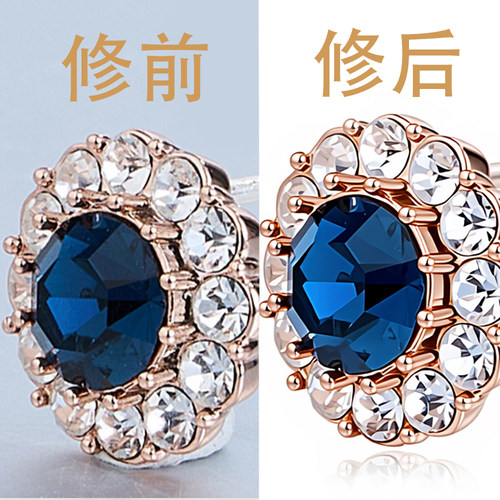 彩宝耳环修图 耳钉修图 饰品修图 产品修图 模特修图 1元每张