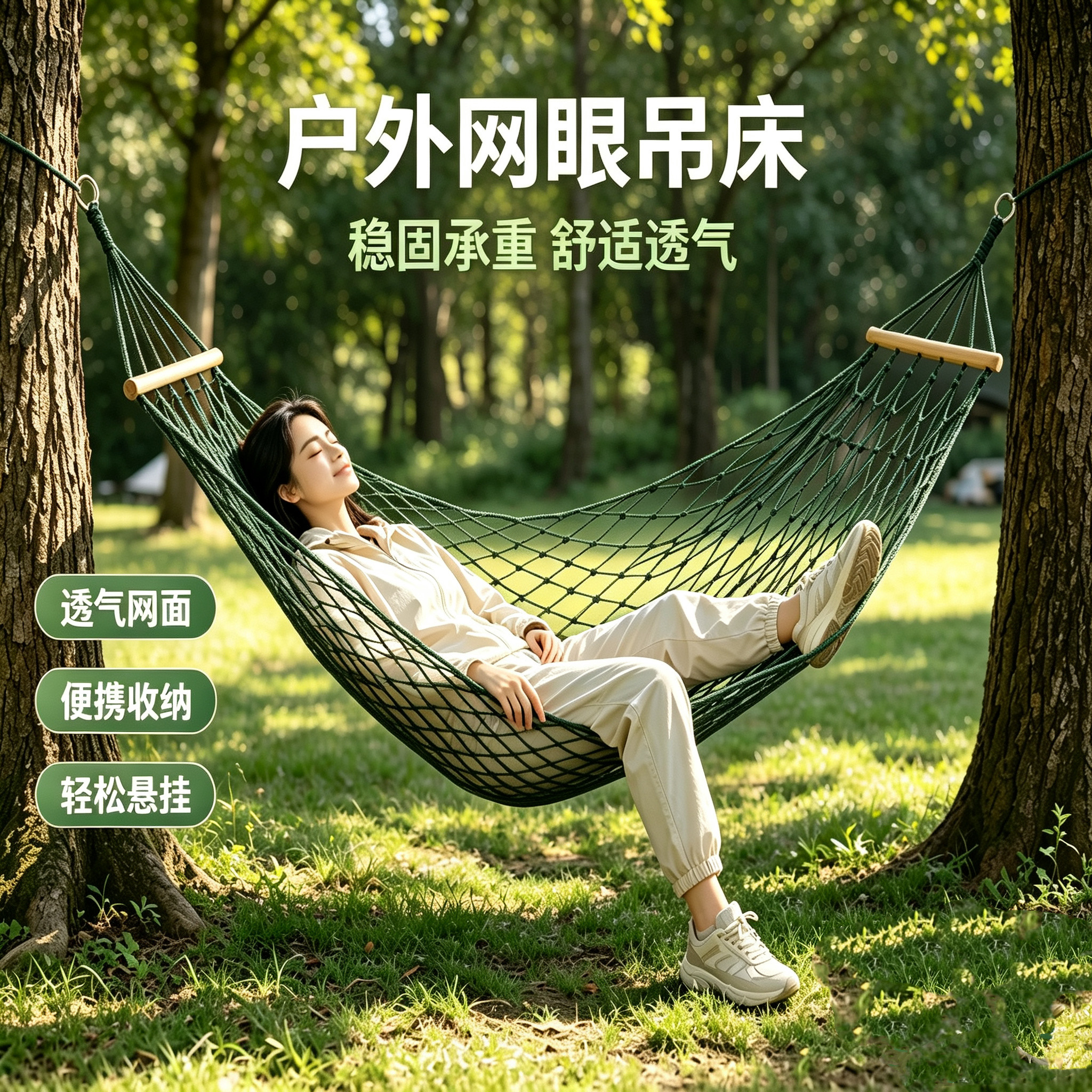 木棍网状户外寝室宿舍儿童尼龙绳