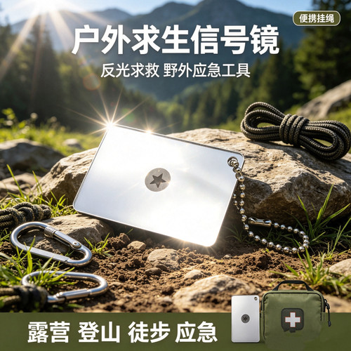 救生工具船用野营装备信号镜
