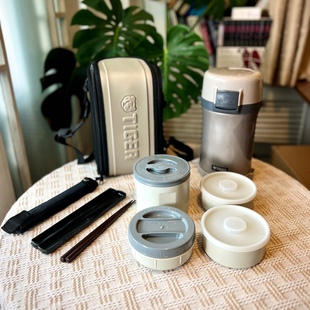 虎牌大容量保温饭盒便当盒成人三层四层学生便携不锈钢保温桶LWU