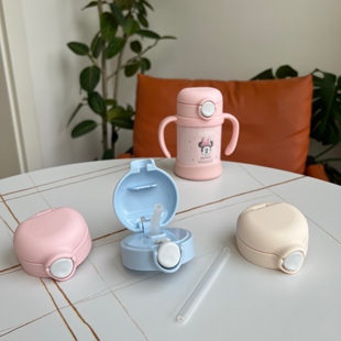 日本原装膳魔师吸管杯配件儿童保温杯FJT250/350替换吸管防漏杯盖