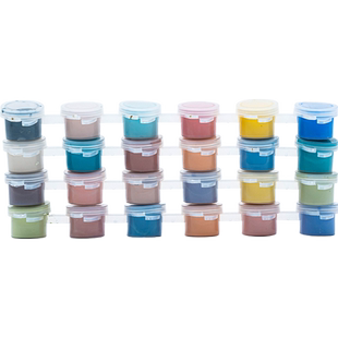 水流星陶艺颜料中温釉下彩6色条迷你小条陶瓷绘画上色创意DIY彩绘