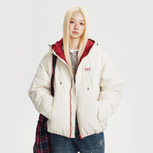 CATTEE保暖90白鸭绒加厚立领羽绒服外套男女冬季新款简约情侣外套