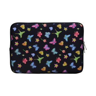 防水潜水料味觉敏感慎拍 14inch15.3Air防震微绒内里时尚 印花笔记本内胆包电脑保护套