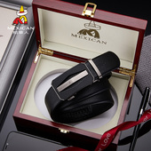 腰带 真皮商务百搭年轻人头层牛皮裤 稻草人2023新款 自动扣皮带男士