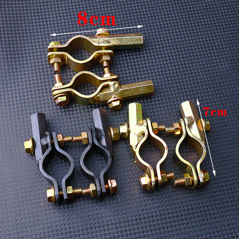 通用电动车雨棚底座铁镜座遮阳伞反光镜后视镜支架底座固定配件