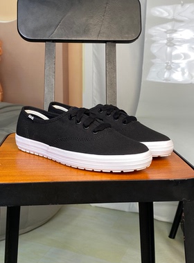 清货PRO KEDS黑白低帮帆布女款休闲轻便透气板鞋WF63871